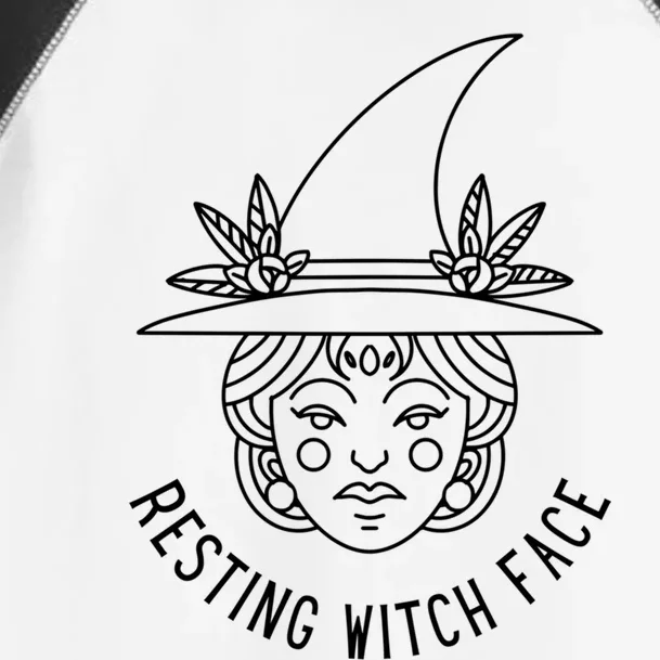 Resting Witch Face: Minimalist Witch Design Gift Toddler Fine Jersey T-Shirt