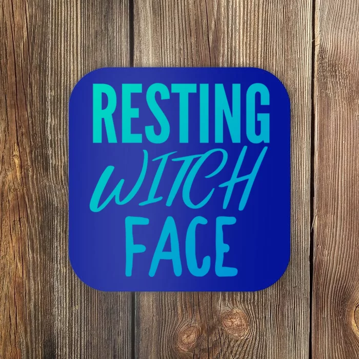 Resting Witch Face Funny Halloween Funny Gift Coaster