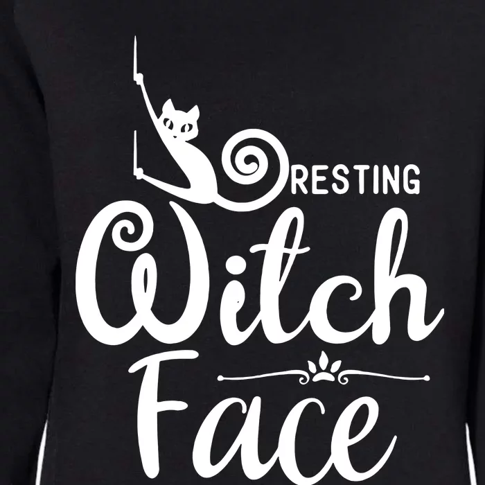 Resting Witch Face Womens California Wash Sweatshirt