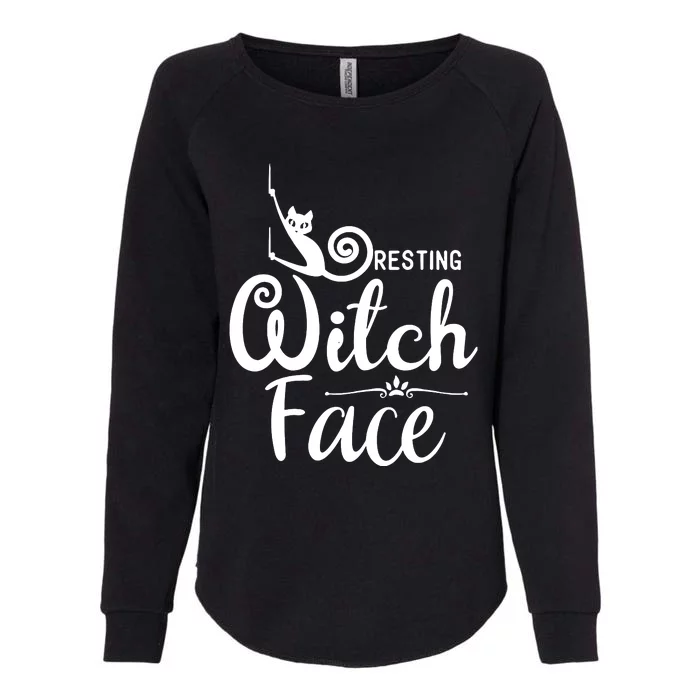 Resting Witch Face Womens California Wash Sweatshirt