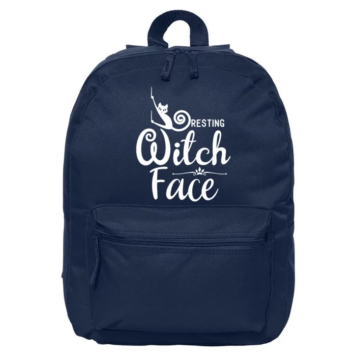 Resting Witch Face 16 in Basic Backpack