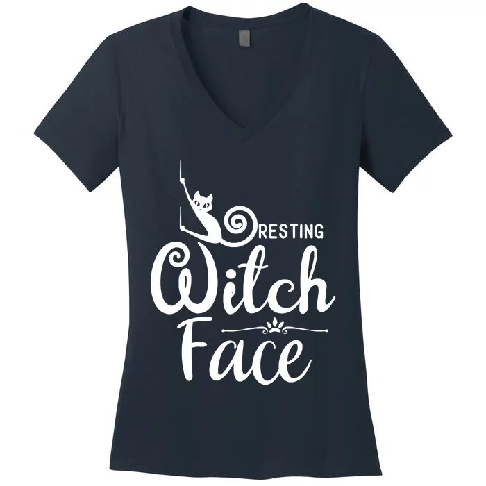 Resting Witch Face Women's V-Neck T-Shirt