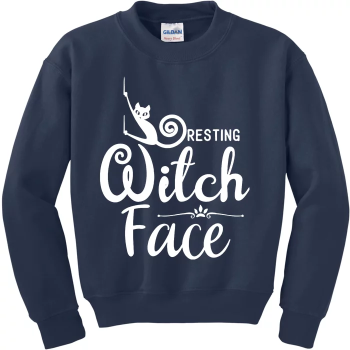 Resting Witch Face Kids Sweatshirt