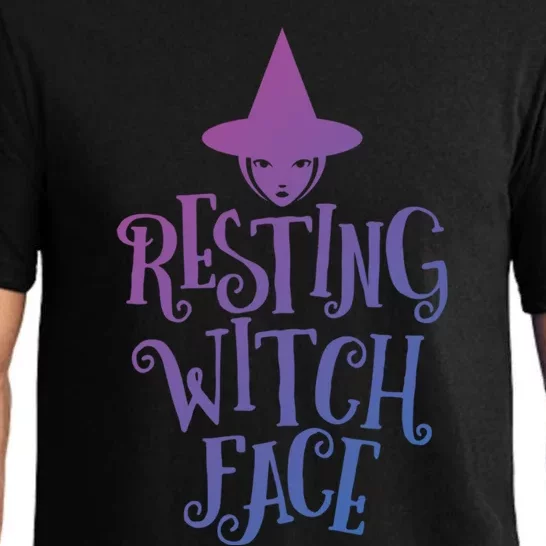 Resting Witch Face Funny Halloween Cool Gift Pajama Set