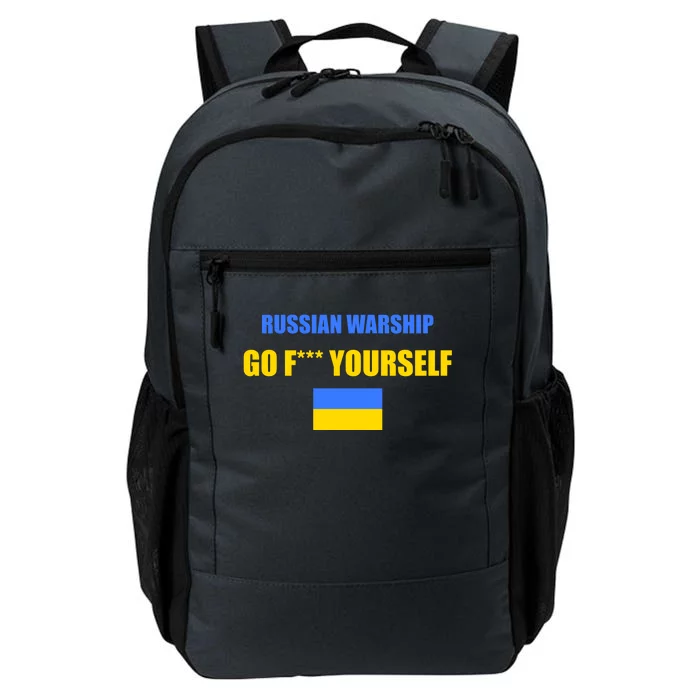 Russian Warship Go F Yourself Ukraine Support Strong Peace Daily Commute Backpack