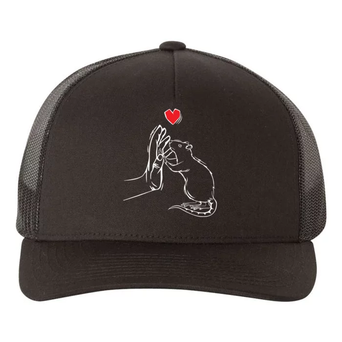 Rat Women Girl Boy Yupoong Adult 5-Panel Trucker Hat