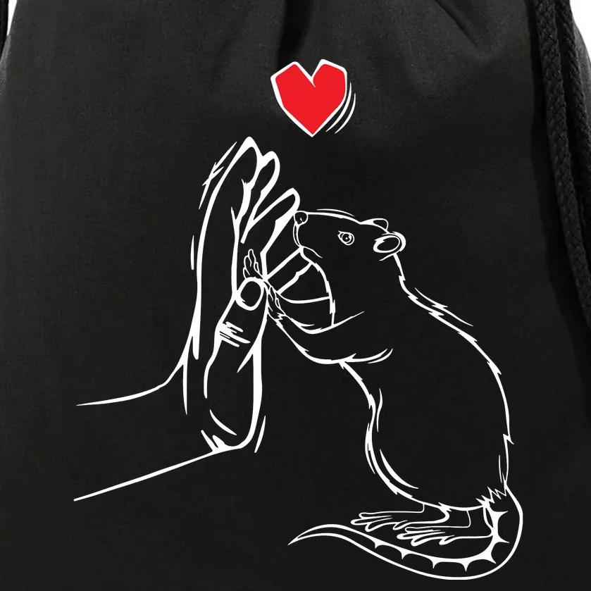 Rat Women Girl Boy Drawstring Bag