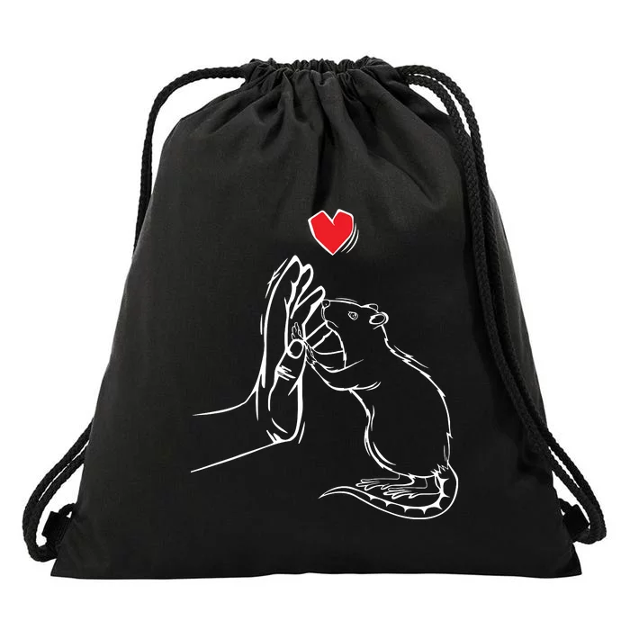 Rat Women Girl Boy Drawstring Bag