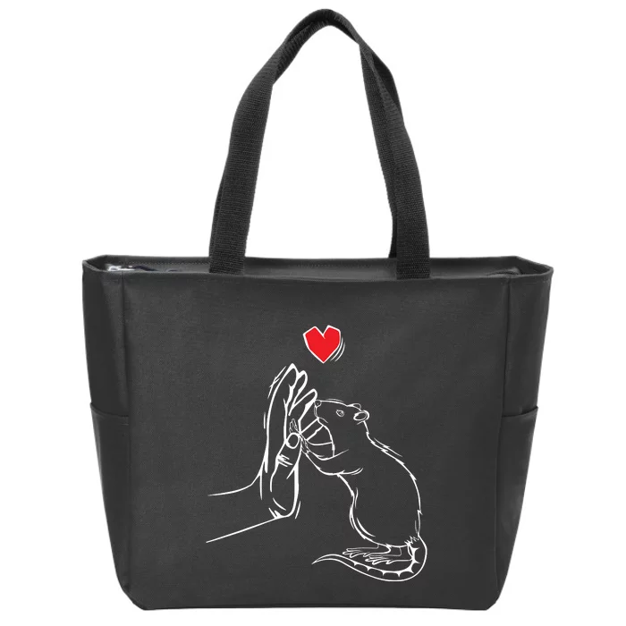 Rat Women Girl Boy Zip Tote Bag