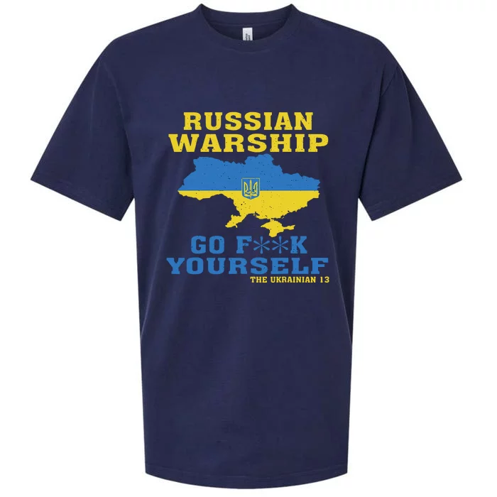 Russian Warship Go F Yourself Sueded Cloud Jersey T-Shirt