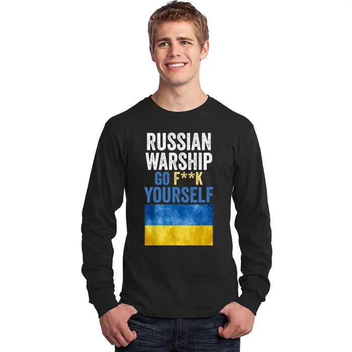 Russian Warship Go F Yourself, Russian Warship Go Fuck Yourself Long Sleeve Shirt