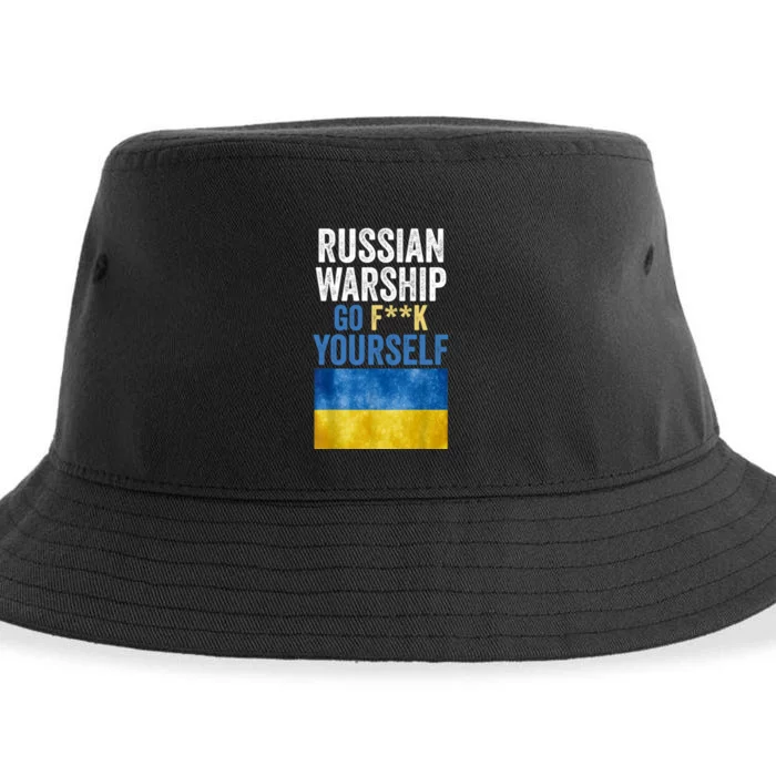 Russian Warship Go F Yourself, Russian Warship Go Fuck Yourself Sustainable Bucket Hat