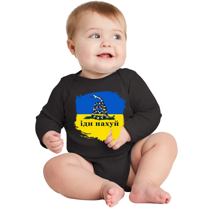 Russian Warship Go F Yourself Baby Long Sleeve Bodysuit