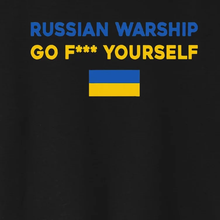 Russian Warship Go F Yourself Women's Crop Top Tee