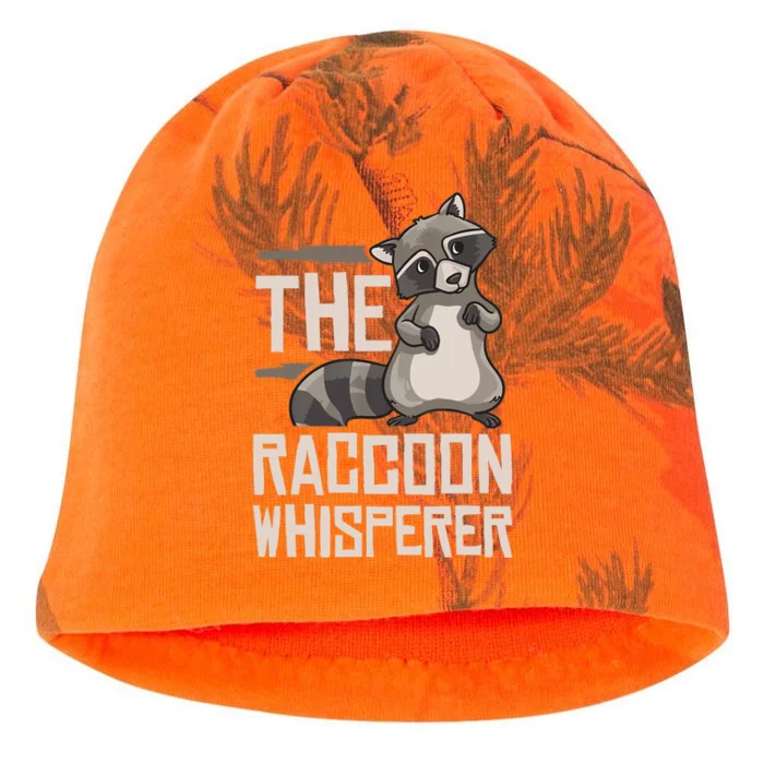 Raccoon Whisperer Gift Funny Racoon Kati - Camo Knit Beanie