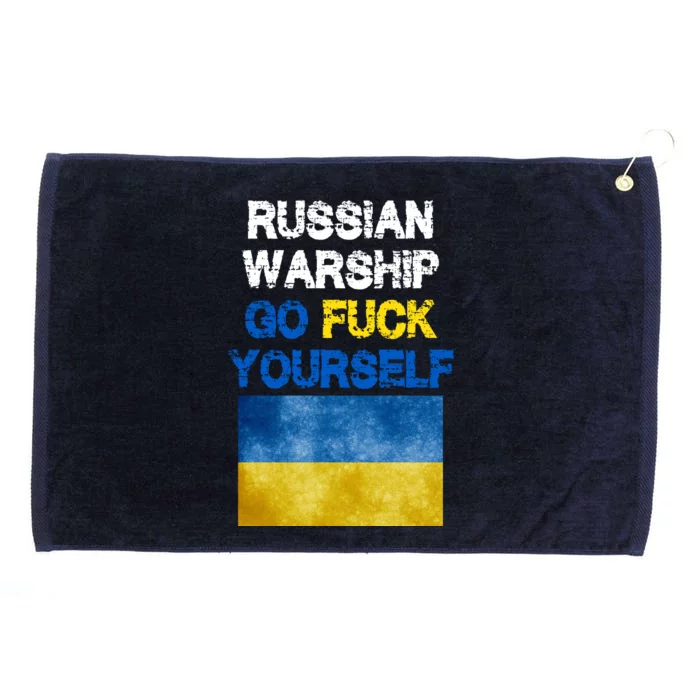 Russian Warship Go Fuck Yourself Grommeted Golf Towel