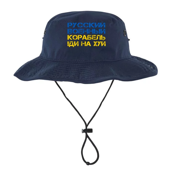 Russian Warship Go F Yourself I Stand With Ukraine Legacy Cool Fit Booney Bucket Hat