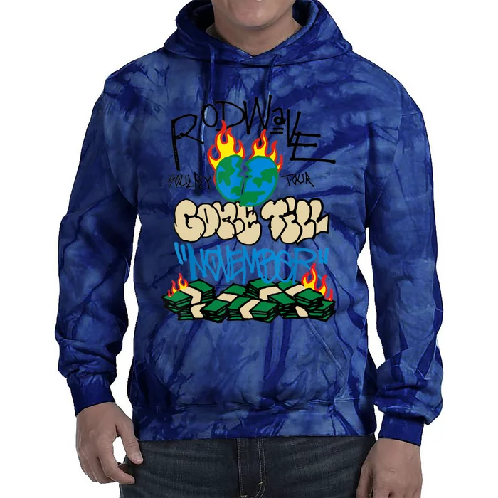 RÓD WÁVÉ GONE TILL NOVEMBER Tie Dye Hoodie