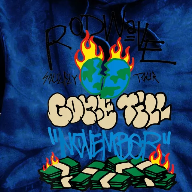 RÓD WÁVÉ GONE TILL NOVEMBER Tie Dye Hoodie