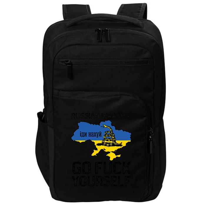 Russian Warship Go F Yourself Impact Tech Backpack