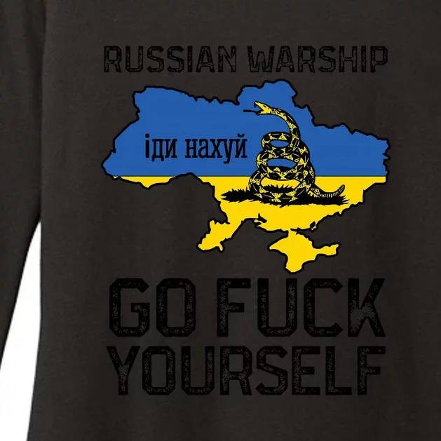 Russian Warship Go F Yourself Womens CVC Long Sleeve Shirt