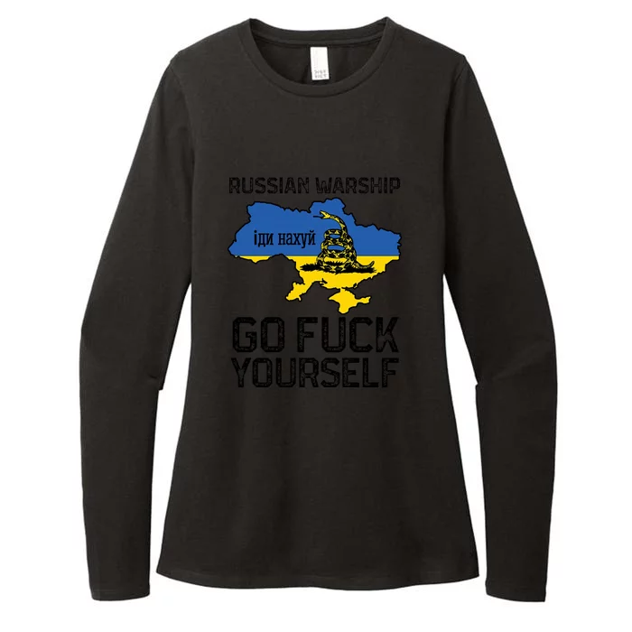 Russian Warship Go F Yourself Womens CVC Long Sleeve Shirt