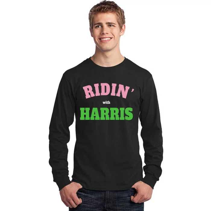 Ridin With Harris Democrat Tall Long Sleeve T-Shirt