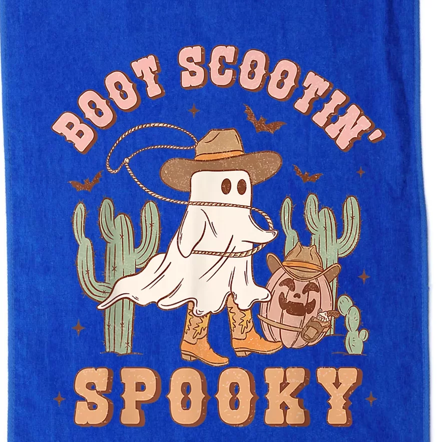 Retro Western Halloween Cowboy Ghost Boot Scootin Spooky Platinum Collection Golf Towel