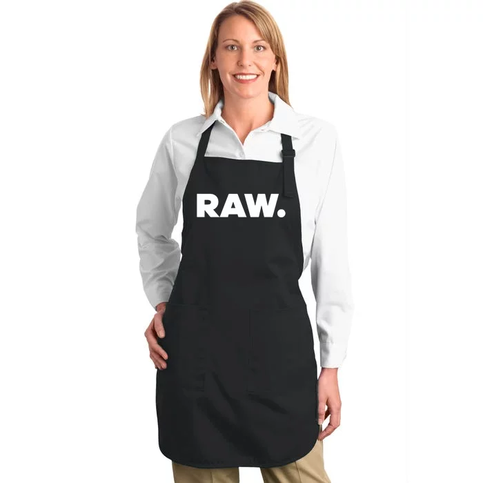 Rtruth Wearing Holorn Raw Full-Length Apron With Pocket