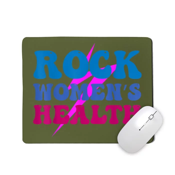 Rock Women's Health Groovy Design For Women Mousepad