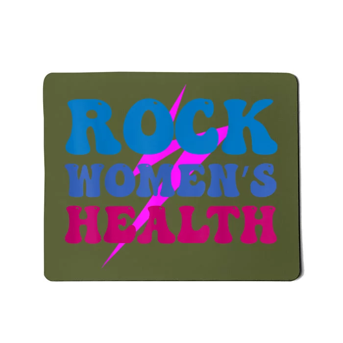 Rock Women's Health Groovy Design For Women Mousepad