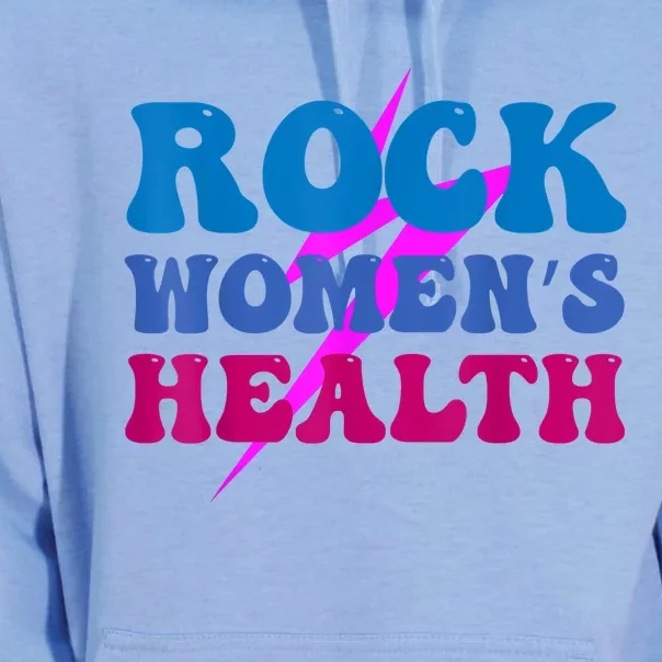 Rock Women's Health Groovy Design For Women Unisex Surf Hoodie