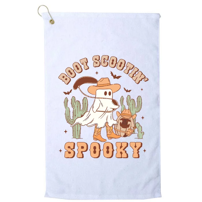 Retro Western Halloween Cowboy Ghost Boot Scootin Spooky Platinum Collection Golf Towel