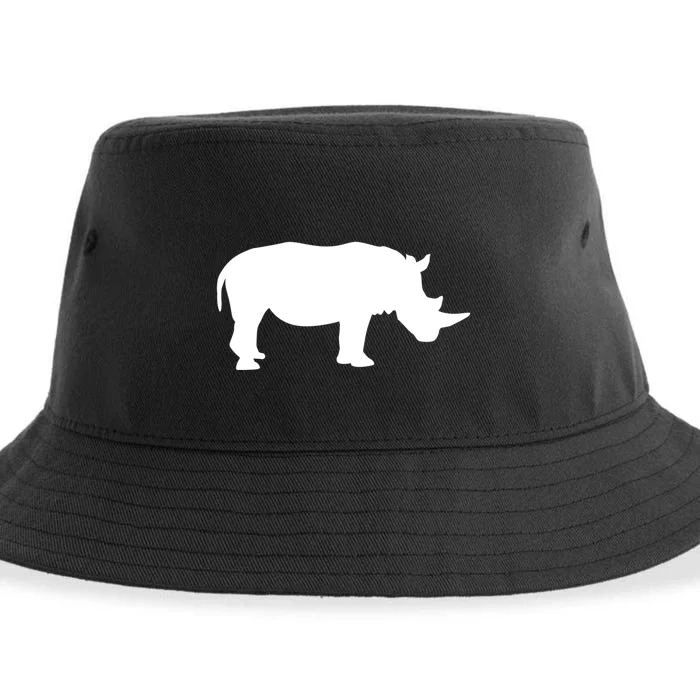 Rhino With Horn Gift Sustainable Bucket Hat