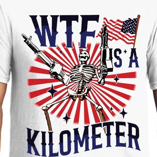 Retro Wtf Is A Kilometer Funny Pajama Set