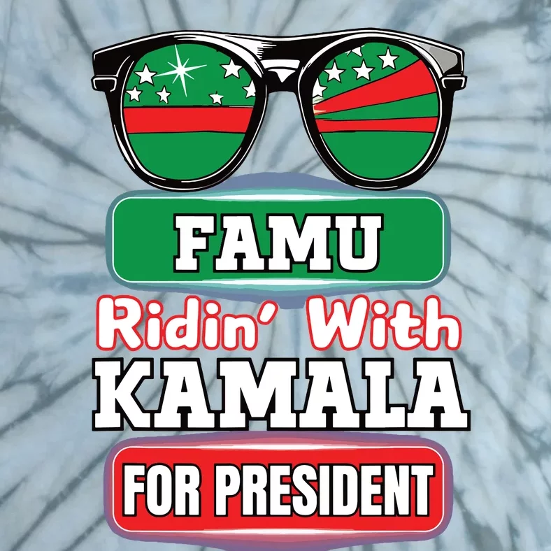 Ridin With Kamala Florida Famu Hbc Tie-Dye T-Shirt