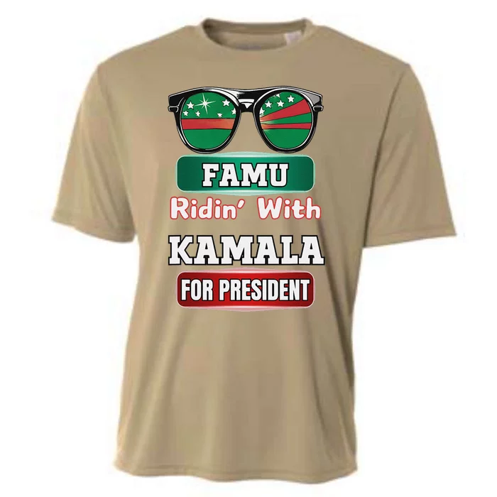 Ridin With Kamala Florida Famu Hbc Cooling Performance Crew T-Shirt