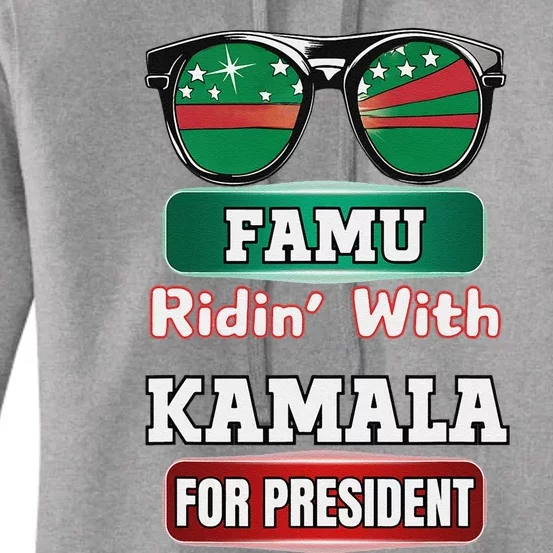 Ridin With Kamala Florida Famu Hbc Women's Pullover Hoodie