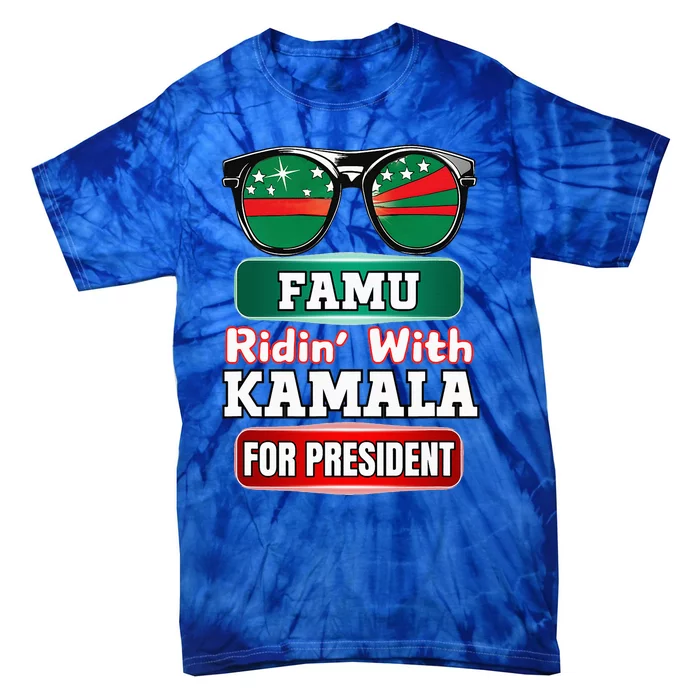 Ridin With Kamala Florida Famu Hbc Tie-Dye T-Shirt