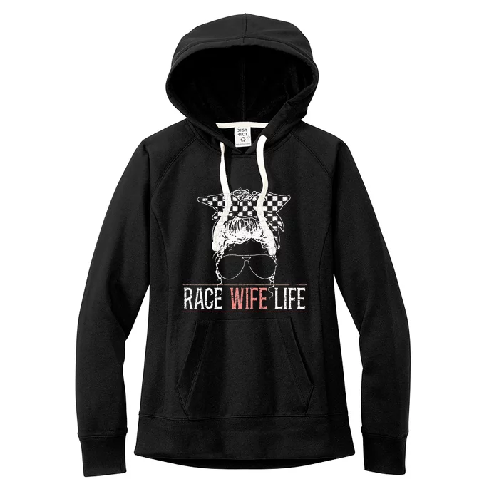 Race Wife Life Motorsport Circuit Racing Car Race Women's Fleece Hoodie