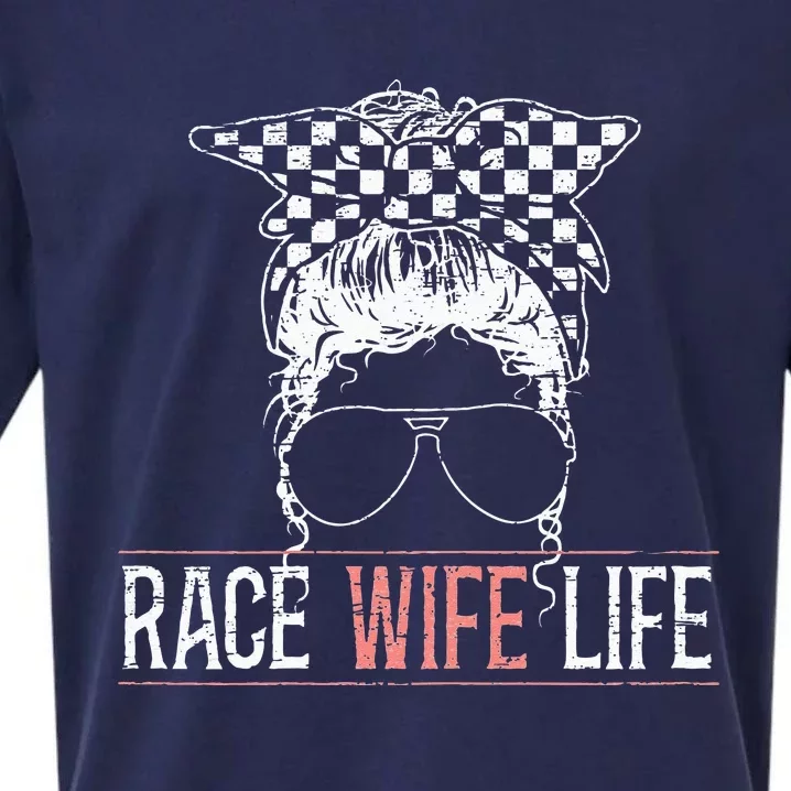 Race Wife Life Motorsport Circuit Racing Car Race Sueded Cloud Jersey T-Shirt