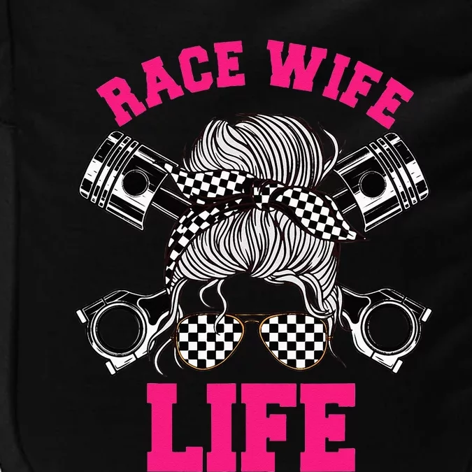 Race Wife Life Dirt Track Racing Racer Bike Car MX Impact Tech Backpack