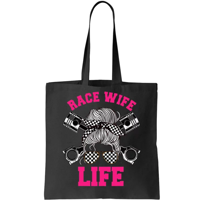 Race Wife Life Dirt Track Racing Racer Bike Car MX Tote Bag