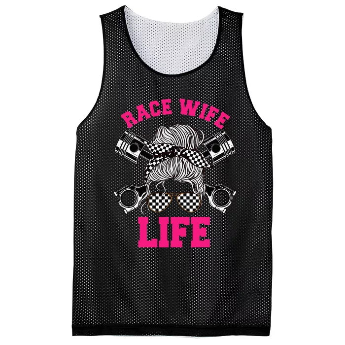 Race Wife Life Dirt Track Racing Racer Bike Car MX Mesh Reversible Basketball Jersey Tank