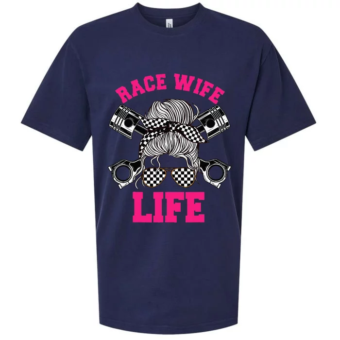 Race Wife Life Dirt Track Racing Racer Bike Car MX Sueded Cloud Jersey T-Shirt