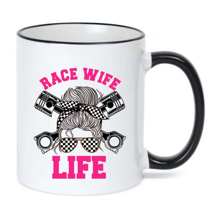 Race Wife Life Dirt Track Racing Racer Bike Car MX Black Color Changing Mug