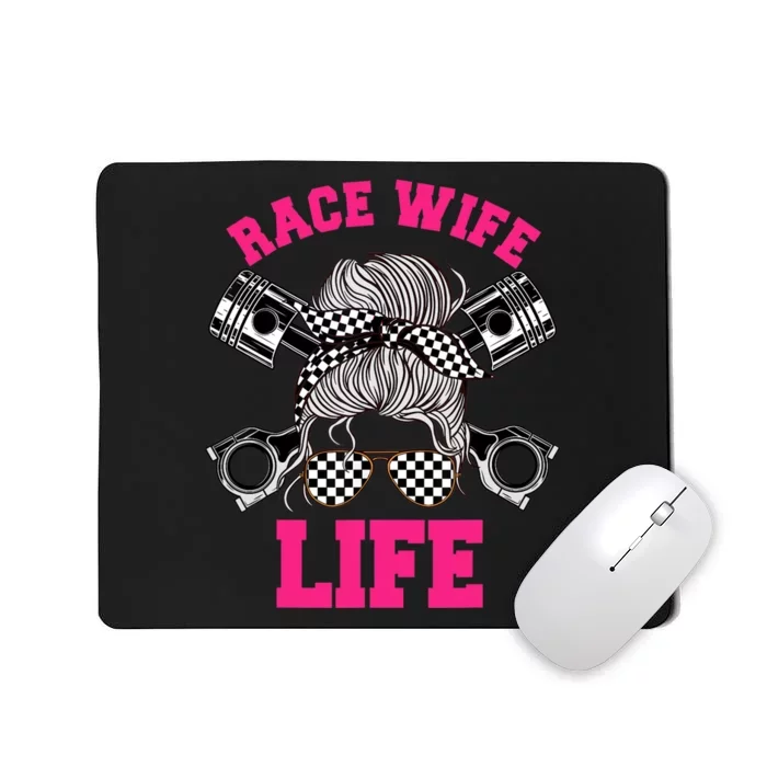 Race Wife Life Dirt Track Racing Racer Bike Car MX Mousepad