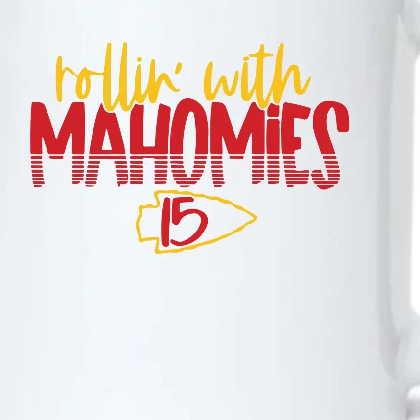 Rolling With Mahomies Mahomes 15 Black Color Changing Mug