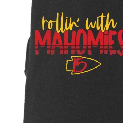 Rolling With Mahomies Mahomes 15 Doggie 3-End Fleece Hoodie