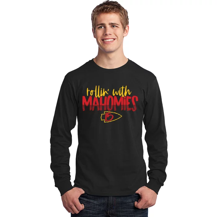 Rolling With Mahomies Mahomes 15 Long Sleeve Shirt